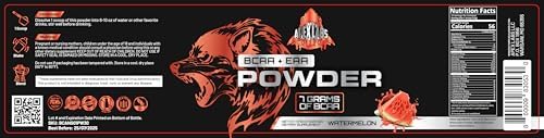 EAA + BCAA Powder | Muscle Recovery & Lean Muscle Growth | 9 Essential Amino Acids for Intra Workout or Post Workout Recovery | 12g EAAs Per Serving | Watermelon 25 Servings