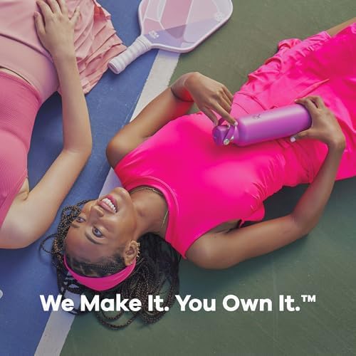 Hydro Flask 24 Oz Stainless Steel Standard Mouth Water Bottle with Flex Straw Cap and Double-Wall Vacuum Insulation