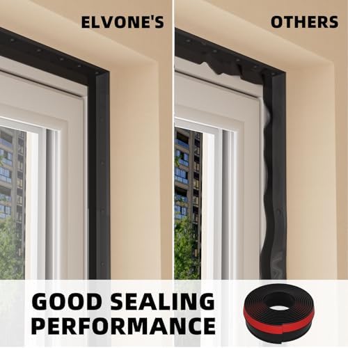 Garage Door Seal Top and Sides,40 FT Universal TPE Weather Stripping Garage Door Trim Seal Weatherproofing Garage Door Seals with Nails and Lids in Black