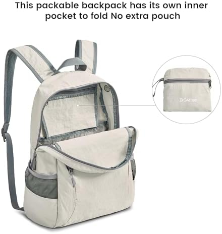 G4Free 20L Lightweight Packable Backpack Travel Hiking Daypack Foldable Backpack for Men Women