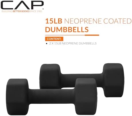 CAP Barbell Neoprene Dumbbell Weights Pairs & Sets | Multiple Colors