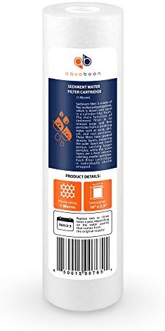 Aquaboon 10” x 2.5” Whole House and Reverse Osmosis Sediment 1 Micron Water Filter Cartridge | COMPATIBLE WITH: Culligan P1, Pentek P1, PD-1-934, P5, AP110, WFPFC5002, CFS110, RS14, WHKF-GD05 (4-PACK)