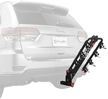Allen Sports Deluxe Locking Quick Release 4-Bike Carrier for 2 Inch Hitch, Model 542QR, Black