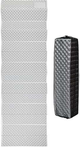 REDCAMP Foldable Foam Camping Pads for Sleeping, Waterproof Closed Cell Foam Camping Sleeping Pad - Ultra-Lightweight for Hiking & Backpacking, R-2.1 Insulated, Royal Blue/Grey/Green/Brown/Khaki