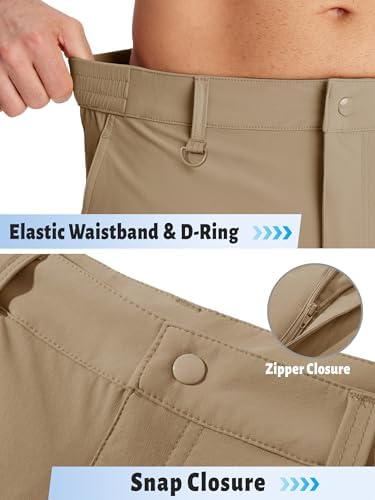 TACVASEN Men's Hiking Cargo Shorts Quick Dry Lightweight for Outdoor Golf Fishing Tactical Casual with Multi Pockets