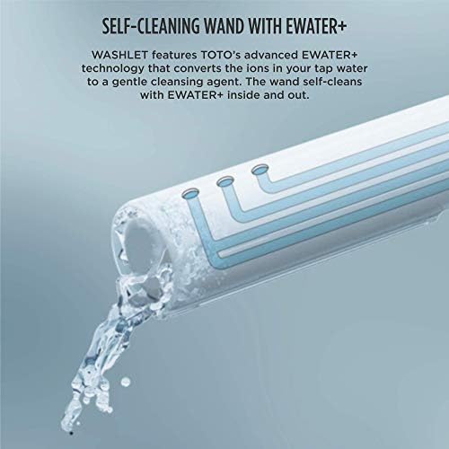 TOTO SW3084#01 WASHLET C5 Electronic Bidet Toilet Seat with PREMIST and EWATER+ Wand Cleaning, Elongated, Cotton White