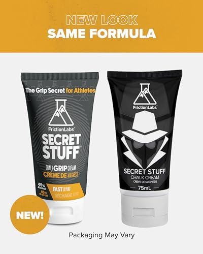 Friction Labs Quick Grip Secret Stuff Liquid Chalk for Athletes - Made in USA - Skin Friendly - Rock Climbing, Weightlifting, Gym, Tennis - Trusted by 100+ Pro Athletes - Best Workout Chalk - 75mL
