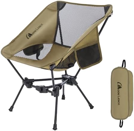 MOON LENCE Portable Camping Chair Backpacking Chair - The 4th Generation Ultralight Folding Chair - Compact, Lightweight Foldable Chairs for Hiking Mountaineering, Beach