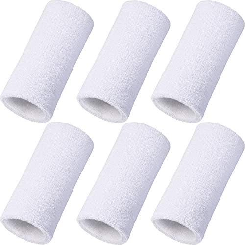 WILLBOND 6 Inch Wristbands Paris Sports Competitions Supplies Sport Long Wrist Bands Sweatband Elastic Athletic for Gym Tennis Outdoor Activity