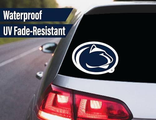 Penn State Stickers (14 Piece) Penn State University Gifts for Men Football Fans for Car Laptop Water Bottle + 2 Large PSU Nittany Lions Car Decals, 10 Water Bottle Size, 2 Keyboard Size