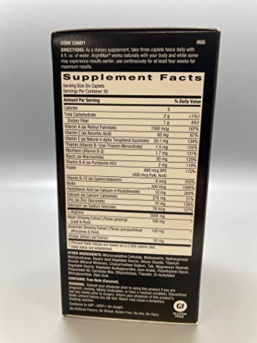 GNC Mens Arginmax Sexual Health Supplement for Men, 180 Count, Supports Blood Flow and Vitality