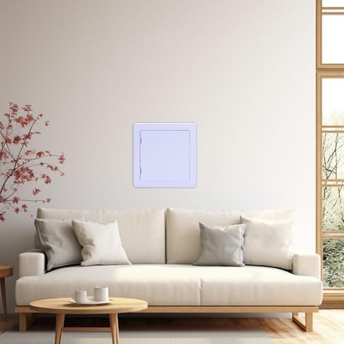 Suteck Plumbing Access Panel for Drywall Ceiling 18 x 18 Inch Reinforced Plastic Wall Access Doors Removable Hinged White