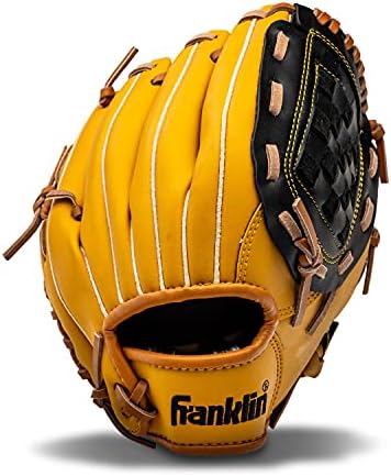 Franklin Sports Baseball + Softball Gloves - Field Master Adult + Youth Baseball + Softball Gloves - Right Hand + Left Hand Gloves - Infield + Outfield Mitts - Multiple Sizes + Colors