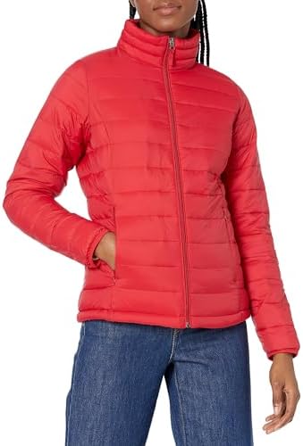 Amazon Essentials Women's Lightweight Water-Resistant Packable Puffer Jacket (Available in Plus Size)