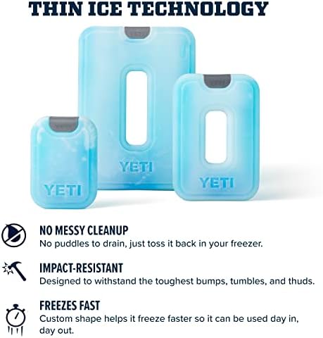 YETI Thin ICE Refreezable Reusable Cooler Ice Pack, Large