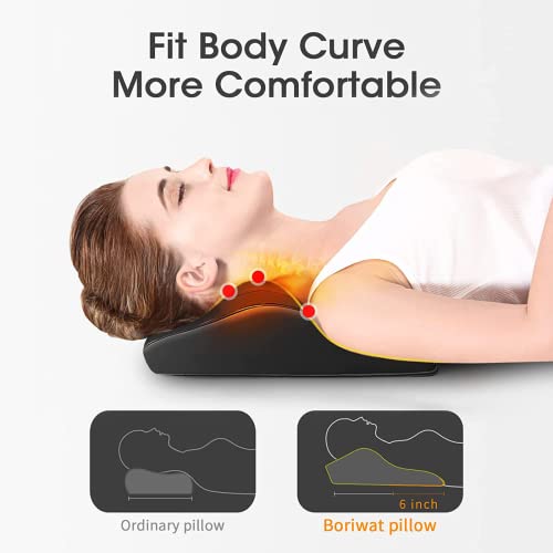Neck Massager with Heat, 3D Kneading Massage Pillow for Pain Relief, Massagers for Neck and Back, Shoulder, Leg, Gifts for Men Women Mom Dad, Stress Relax at Home Office and Car