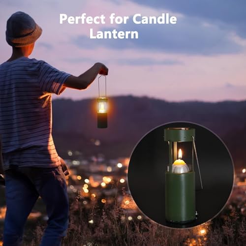 12-Hour White Candles Compatible with Candle Lanterns, Long-Burning Candles for Outdoor, Camping, Emergency, Survival Emergency Preparedness- 20Pack