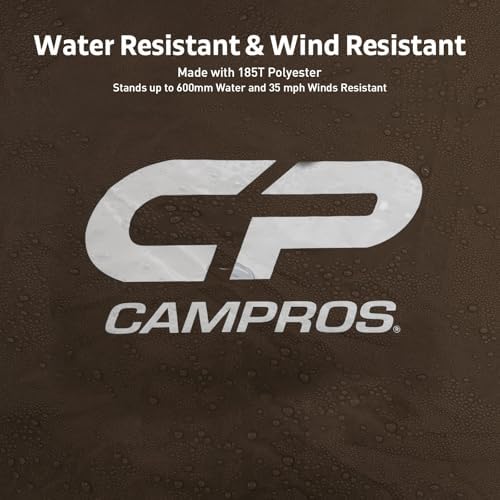 CAMPROS CP Tents for Camping 6 Person Waterproof Windproof Double Layer Family Camping Tent, Easy Setup Dome Tent with Large Mesh Windows & Wider Door for Outdoor Camping & Hiking