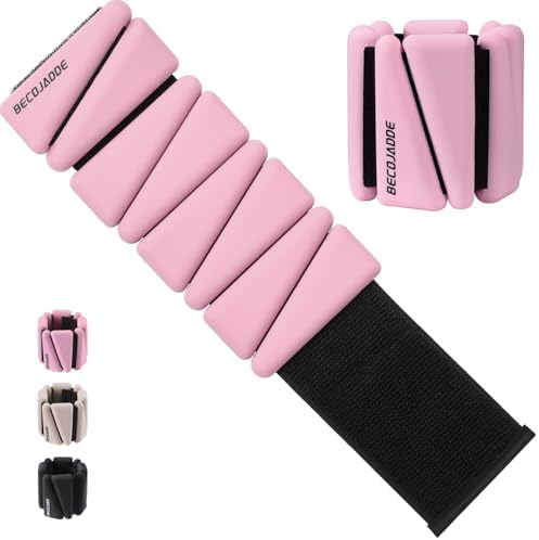 Wrist Ankle Weights Set of 2(1 lb/2 lbs Each) Adjustable Weights Training Intensity for Strength Training Walking Running Yoga Pilates Jogging for Women Men