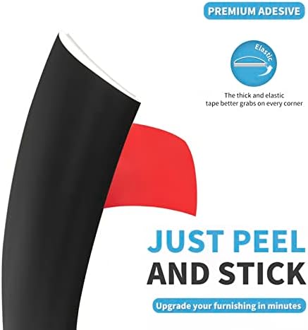 Art3d Self Adhesive Vinyl Floor Transition Strip,Laminate Floor Strip Floor Flat Divider Strip for Joining Floor Gaps,Carpet Threshold Transition,Floor Tiles(10 FT, 1.57in, Black)