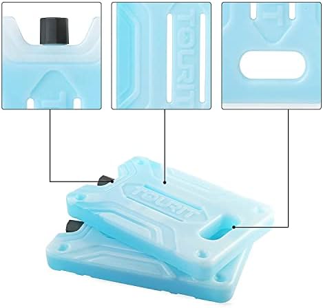TOURIT Ice Pack for Lunch Box-8.75” x 5.5”-Reusable Long Lasting for Lunch and Cooler Bag-Camping, Beach, Picnics, Fishing and More