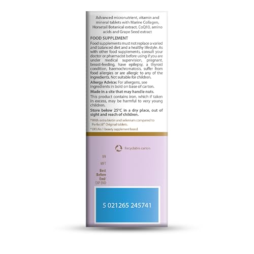 Perfectil Vitabiotics Multivitamin | Hair Growth and Thickening Formula | Supports Thicker, Healthy Hair | Vitamin D, E, Collagen, Biotin, and More