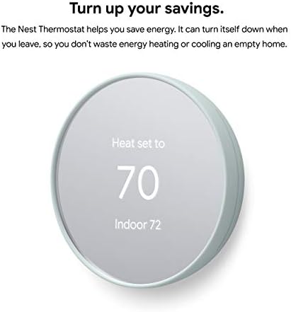 Google Nest Thermostat - Smart Thermostat for Home - Programmable Wifi Thermostat - Fog