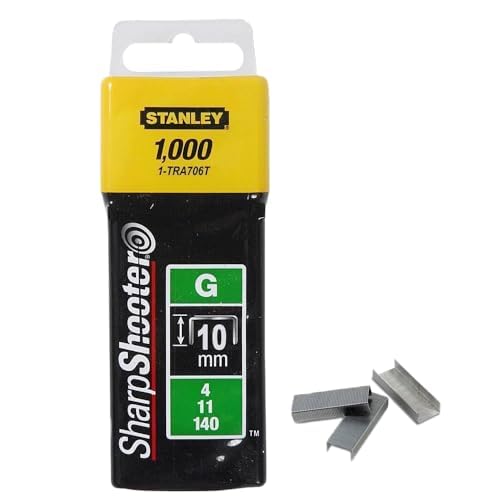 Stanley 1-TRA706T Type G Staples (1000 Piece), Silver