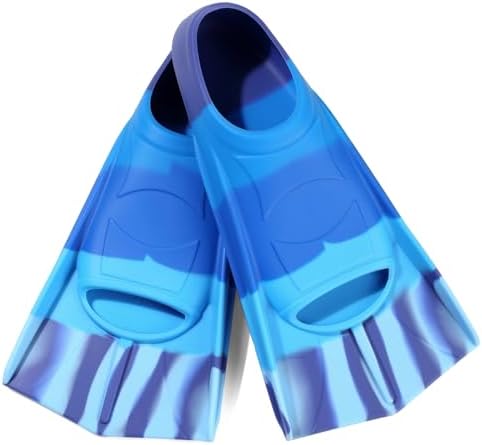 Kids Swim Fins,Short Kids Fins Youth Swimming Flippers for Lap Swimming Training for Children Girls Boys Beginners