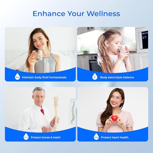 Waterdrop WD-MNR35 Remineralization Filter, 1/4" Quick Connect Mineral Filter for Undersink Reverse Osmosis System, Restore Essential Minerals for RO System, RO Mineral Filter System, 2-Pack