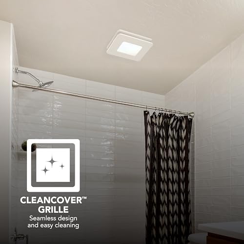 Broan-NuTone® BEL8 Bathroom Exhaust Fan w/LED Light, 80 CFM, ENERGY STAR® Exhaust Fan, 1.5 Sones