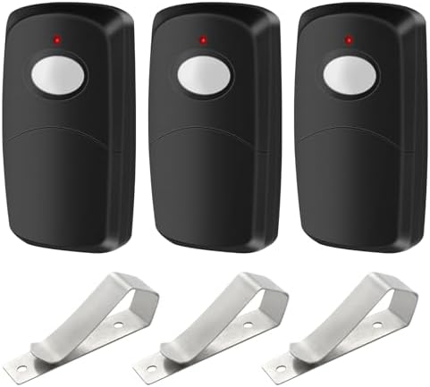 3 Replacement for Multicode Garage Gate Door Opener Remote,3089,308911,MCS308911,10 dip Switch,Black,300mhz