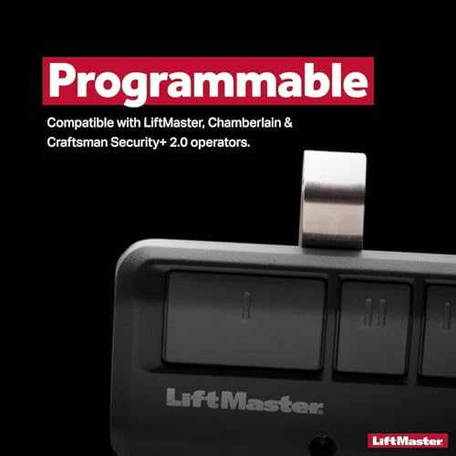 LiftMaster 893LM Security+ 2.0 3-Button Visor Clip Garage Door Opener Remote Control - Compatible only with Security+ 2.0 LiftMaster garage door openers with a yellow programming button