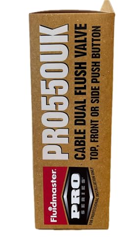 Fluidmaster PRO550UK Top/Side/Front Mounted Dual Flush Valve - White