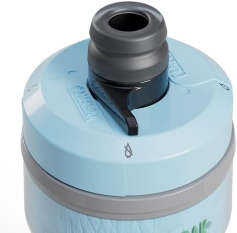 CamelBak Podium Chill Insulated 21oz Bike Water Bottle - Easy Squeeze Bottle - Fits Most Bike Cages, Crystal Blue