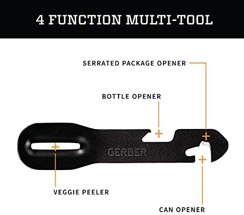 Gerber Gear ComplEAT Camping Utensils Set for Outdoor Cooking, Camping Cutlery with Fork, Spoon, Tongs, Spatula and Multi-Functional Tool, Flat Sage