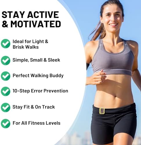 3D Pedometer for Walking, Simple Step Counter with Large Digital Display, Step Tracker with Removable Clip Lanyard, Accurately Track Steps for Men Women Kids Adults Seniors