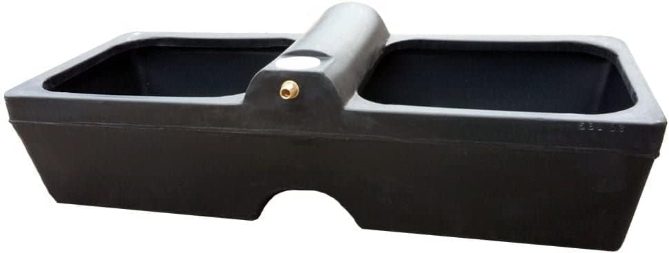iFuntecky Titan 30 Gallon Horse Cattle Drinker Agricultural Water Trough (Black)
