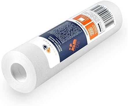 Aquaboon 5 Micron 10 x 2.5 Sediment Filter - Whole House Water Filter Replacement Compatible with Well Water Filters - P5, AP110, WHKF-GD05, 50 Pack