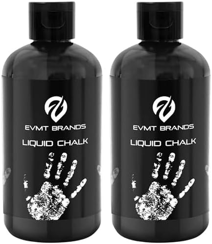 Liquid Chalk, Mess Free Gym Chalk for Weightlifting, Gymnastics, Rock Climbing, Dancing, and Lifting. Sweat Resistant and Long Lasting for Stronger Hand Grip. Package May Vary.