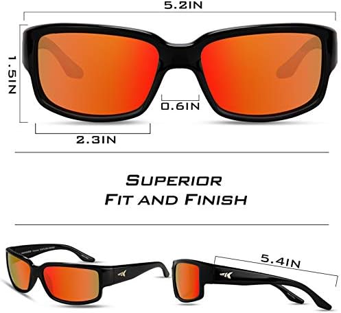 KastKing Skidaway Polarized Sport Sunglasses for Men and Women,Ideal for Driving Fishing Cycling and Running,UV Protection