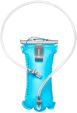 HydraPak Velocity Hydration Reservoir (1.5L or 2L), Slim Profile Water Bladder, Self-Sealing Bite Valve, Leak Proof, Reversible, Dishwasher Safe