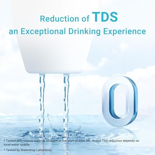 AQUA CREST NSF/ANSI 42&372 Certified Multiple-Stage Replacement Water Filters, Replacement for Pitcher Filters and Dispenser Filters, Reduce TDS, Chlorine, 2 Pack
