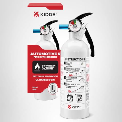 Kidde Fire Extinguisher for Vehicles, Cars, Trucks, Single-Use 5BC