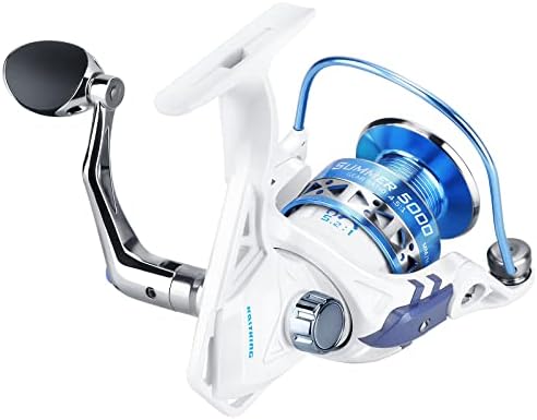 KastKing Centron & Centron Lite Spinning Reels, Freshwater and Saltwater Spinning Fishing Reel, Up to 17.5Lbs Max Drag, 5.2:1 Gear Ratio, Ultra Smooth Powerful, CNC Aluminum Spool, 9+1 BB Light Weight