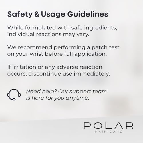 Polar Hair Dye Shampoo for Gray Hair, Medium Brown Color for Women & Men
