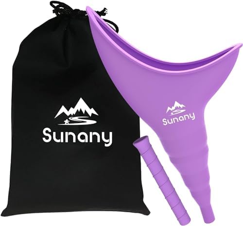 Female Urination Device, Reusable Female Urinal Silicone Women Pee Funnel Allows Women to Pee Standing Up, The Perfect Companion for Camping,Outdoor,Travel(Fuchsia)