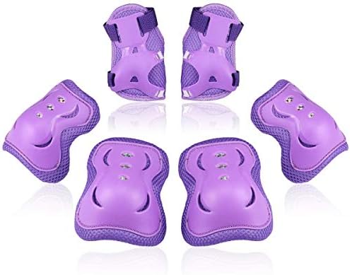 BOSONER Kids/Youth Knee Pad Elbow Pads Guards Protective Gear Set for Roller Skates Cycling BMX Bike Skateboard Inline Skatings Scooter Riding Sports