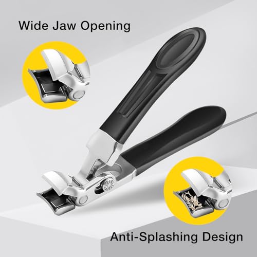 ClipMaster Pro Toenail Clippers,Dotmalls ClipMaster Pro,Grishay ClipMaster Pro,Clip Master Pro for Thick Nails,Large Angled Head Toenail Clippers with Wide Opening for Elderly Seniors(1Pcs)