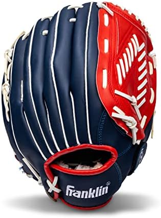 Franklin Sports Baseball + Softball Gloves - Field Master Adult + Youth Baseball + Softball Gloves - Right Hand + Left Hand Gloves - Infield + Outfield Mitts - Multiple Sizes + Colors
